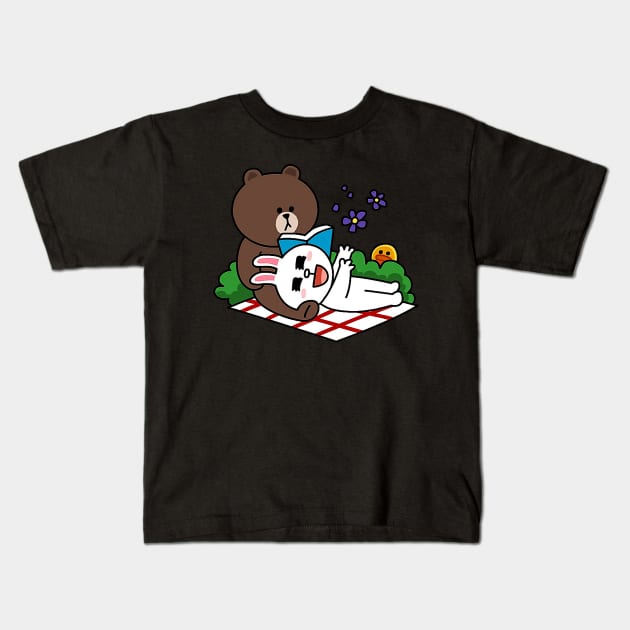 brown and cony Kids T-Shirt by ezzobair